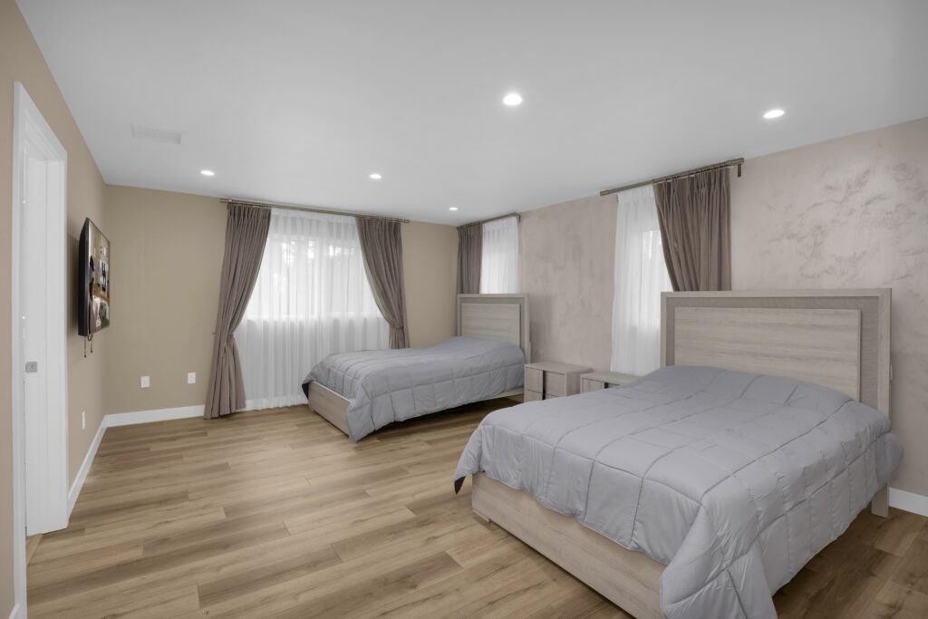 Private suite at Serenity Path shown in luxury rehab facility tour